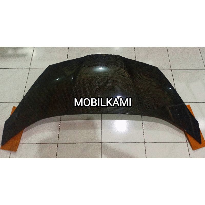 Kap Mesin Carbon Kevlar Jazz GE8 2008-2014 Carbon Kevlar Asli