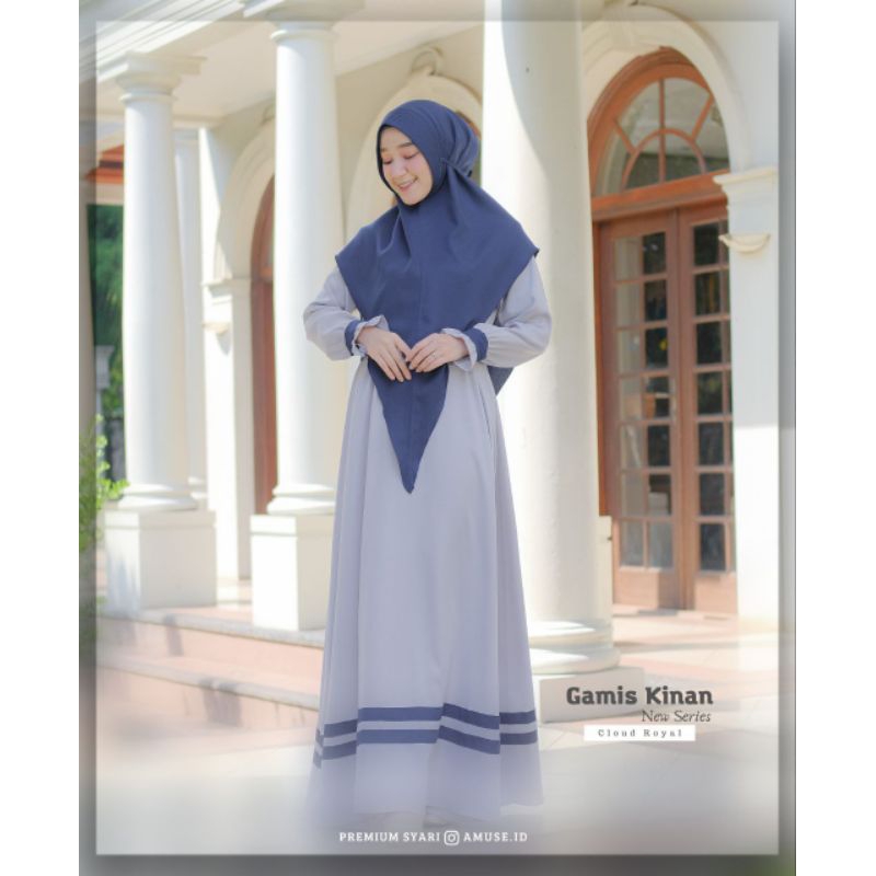 READY STOCK GAMIS KINAN BY AMUSE.ID MOM SET KHIMAR