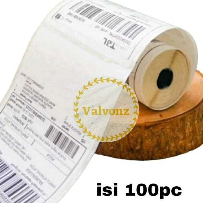

sticker label barcode resi / stiker thermal 78mm x 100mm / 80mm x 100 mm sticker label resi