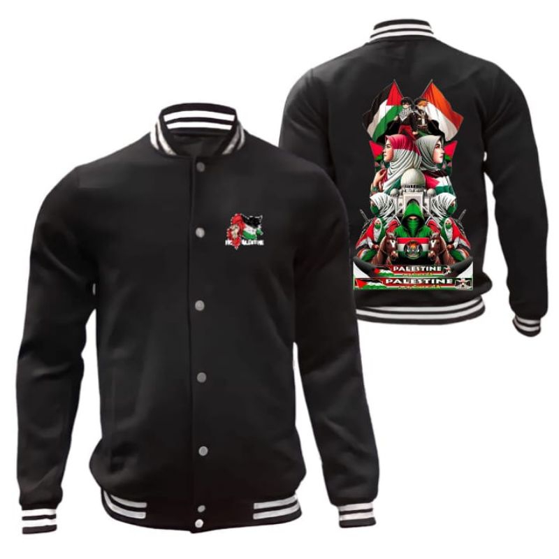 JAKET BASEBALL FREE PALESTINE TERBARU FREE REQUEST