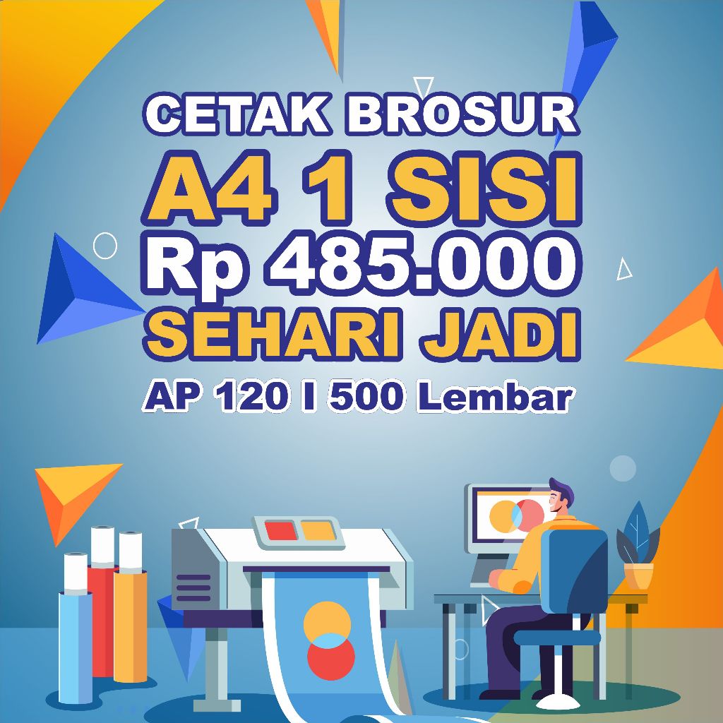 

Cetak Brosur A4 (1 Sisi) Minimal Order 1 Rim Sehari Jadi