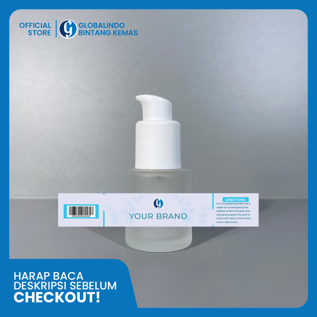 

Stiker Label Skincare Pot Cream | Cetak Label Stiker Pot Skincare |