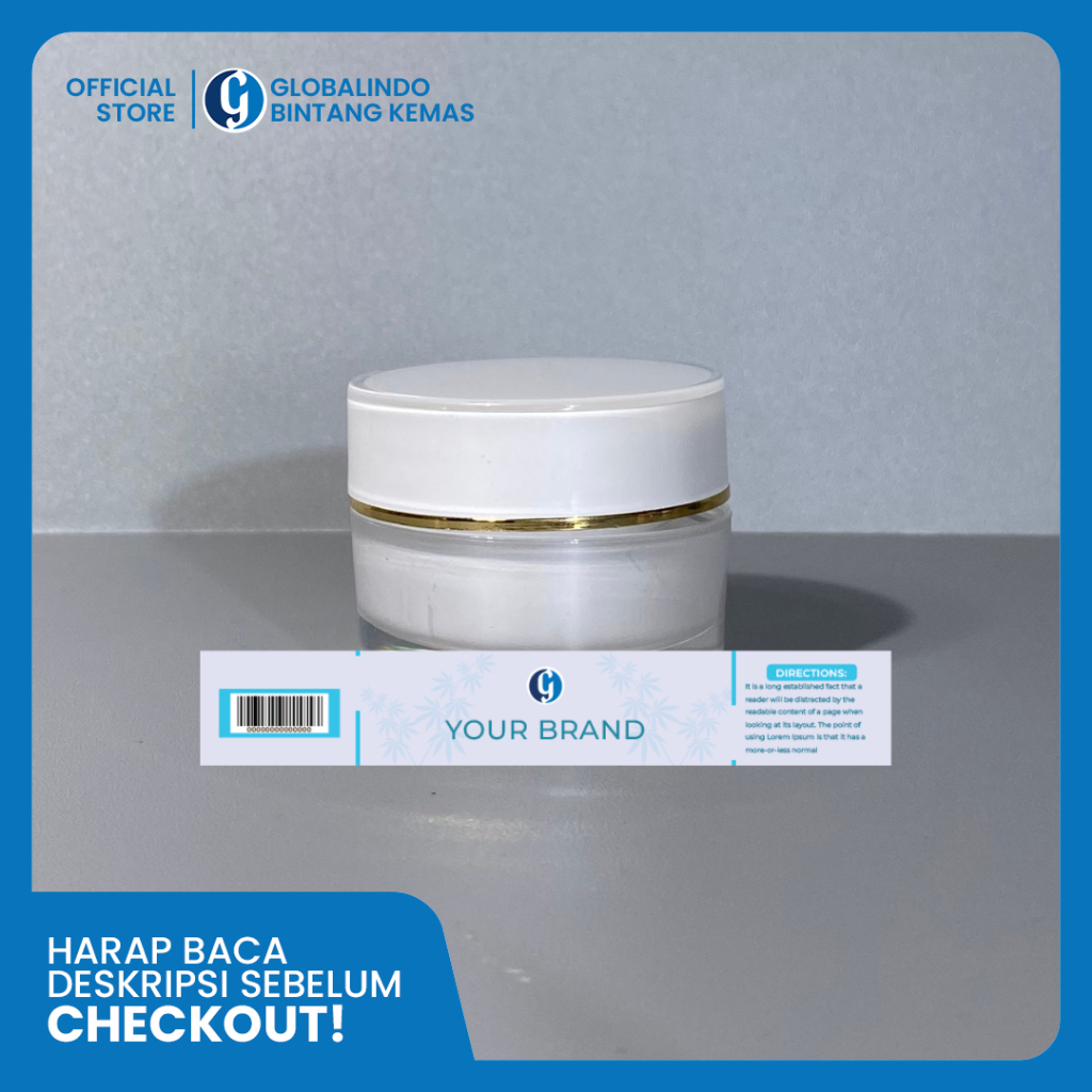 

Stiker Label Skincare Pot Cream | Cetak Label Stiker Pot Skincare |