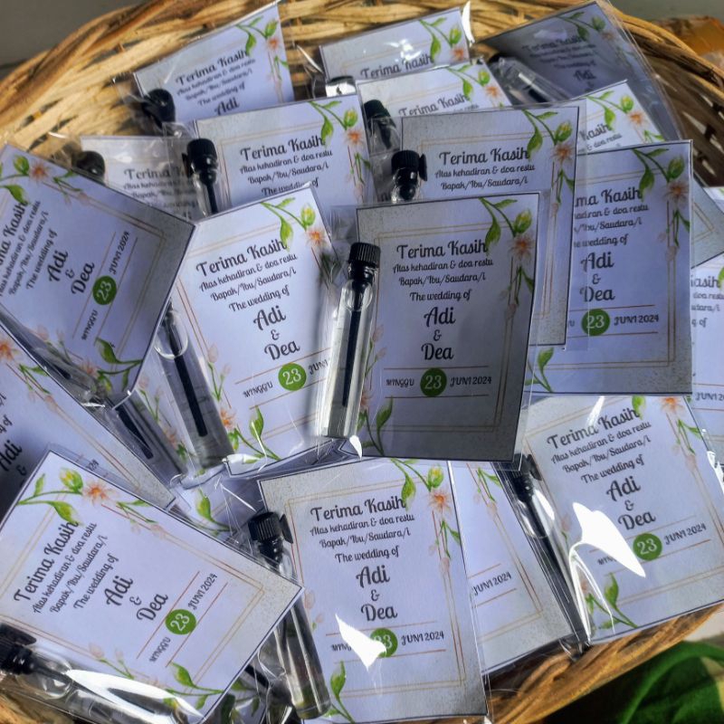 ( Isi 100 Pcs ) Souvenir Parfum wedding pernikahan