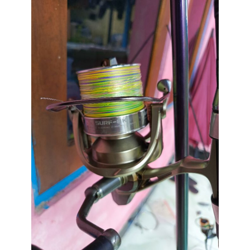 Joran DAIWA Phantom surf 450 dan Rell Okuma Surf-8K Bekas Terawat, Masih mulus Seperti Baru