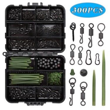 Konektor Umpan Kail Pancing Set Carp Tackle Kit 300PCS alat pancing KAIL PANCING KOTAKAN