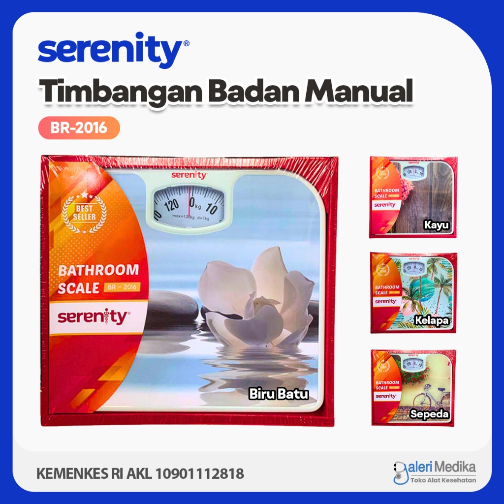 Timbangan Badan Manual Serenity BR-2016 / Timbangan Badan Serenity BR 2016 / Timbangan Badan Jarum S