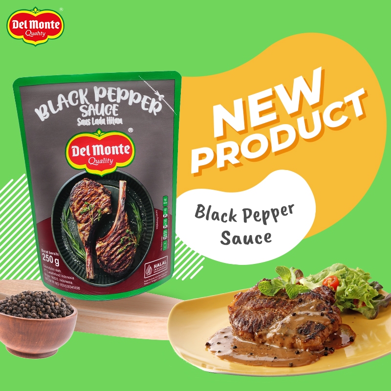 

Delmonte Black Papper Sauce 250Gram| Korean Barbeque BBQ Sauce