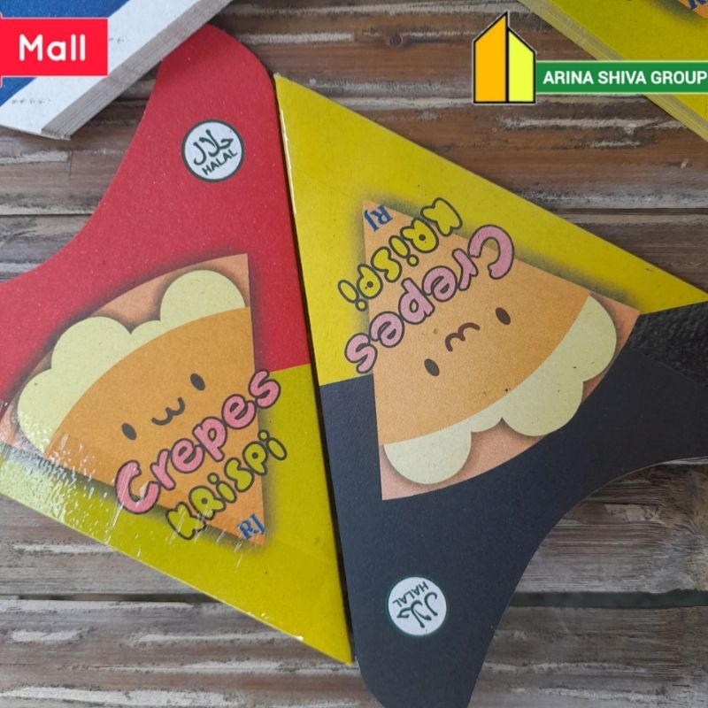 

100 LEMBAR KEMASAN CREPES MINI BAHAN DUPLEK PUTIH SUPER QUALITY | KERTAS KREPES CRISPY HIGH QUALITY | BOX LEKKER WAFFLE CROFFLE MURAH PRODUK TERBARU | TOKO KEMASAN ONLINE | TOKO ANEKA KEMASAN OFFICIAL | ARINA SHIVA GROUP | SHIVACORP 2073
