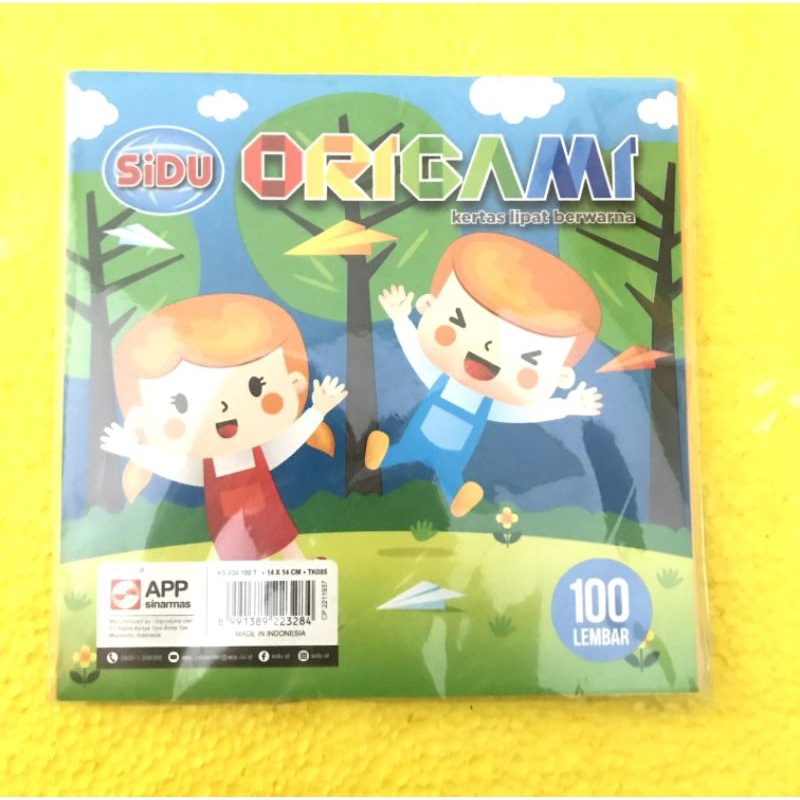 

KERTAS Lipat origami Sidu ukuran 14x14cm
