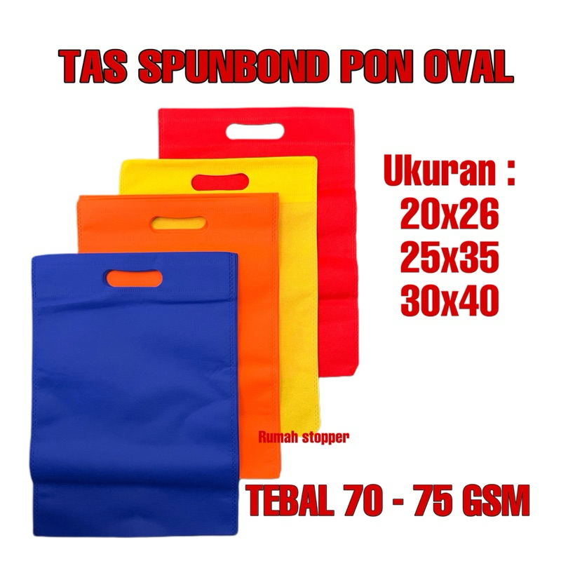 

Tas SPUNBOND Polos Oval PLONG Goodie Bag Hajatan Hampers Kantong Belanja Ultah Hadiah Kantong Kain Tebal 1pcs{ecer}