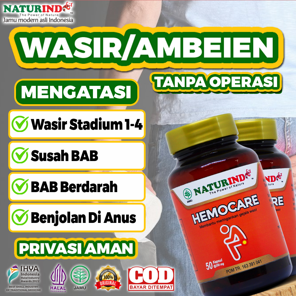 Obat wasir Stadium 4 Bab Berdarah Sembelit Hemocare