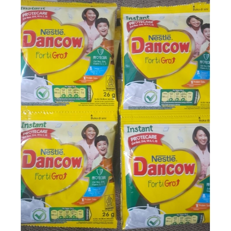 

Susu bubuk Dancow sachet putih/coklat 26 gr