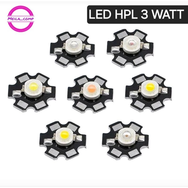 Lampu led HPL 3wat  3.4V Bridgelux taiwan