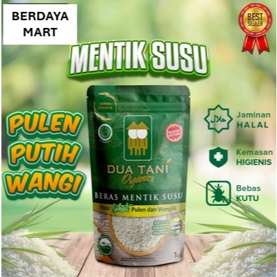 

Dua Tani Beras Organik Mentik Susu Wangi 1kg