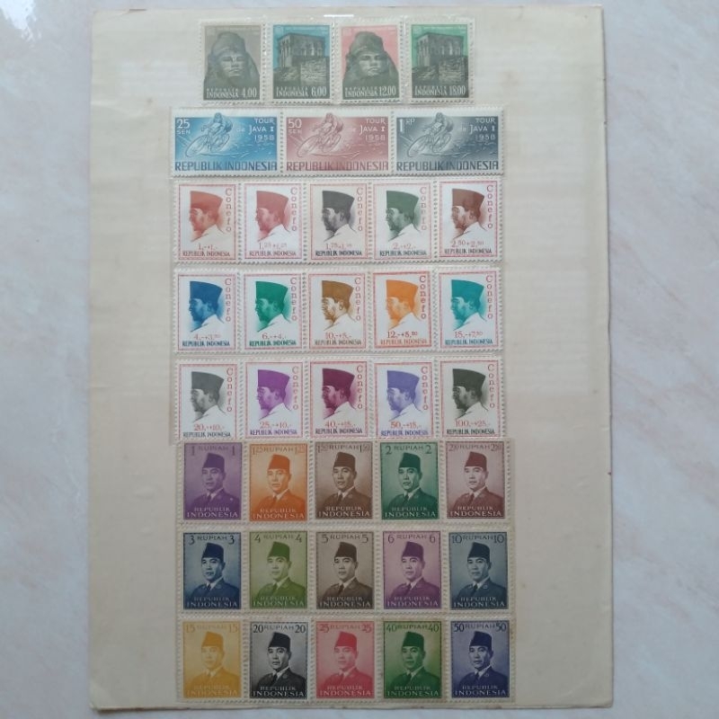 

Set Perangko Prangko Kuno Indonesia Orde Lama 1951-1965 Mint - YN1347