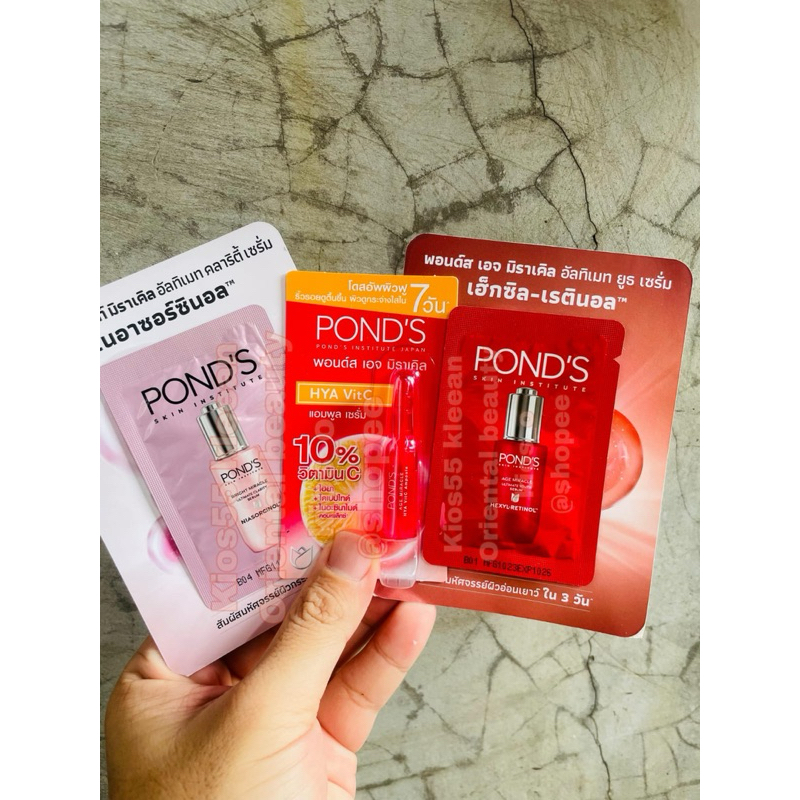 Ponds Skin Serum Ampoule Age Miracle  Bright Miracle Ori Thailand