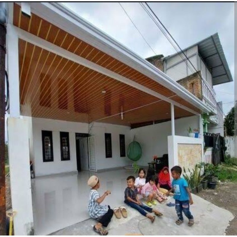 Kanopi rumah atap alderon double