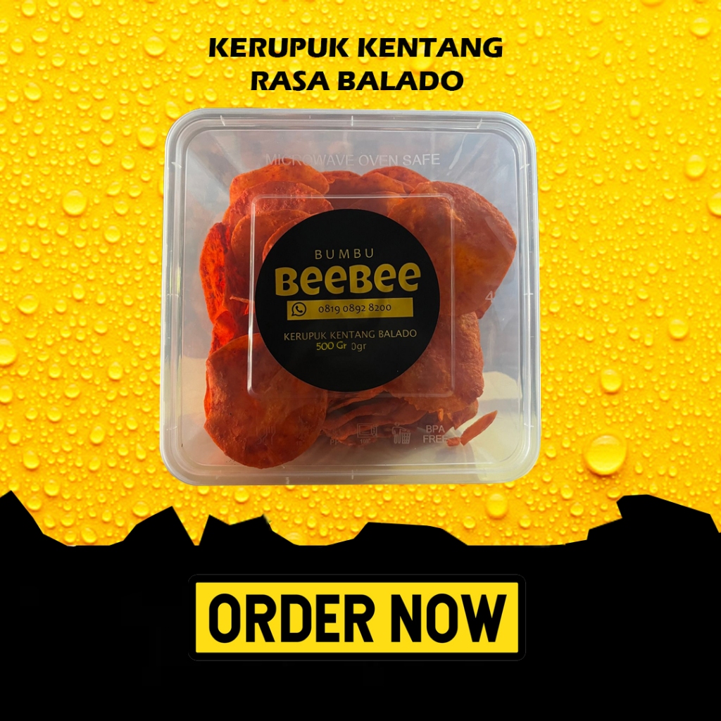 

KERUPUK KENTANG RASA BALADO 500 Gr