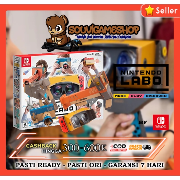 PALING MURAH  Nintendo Labo Vr Kit Toy Con 04 Complete Set Game Switch