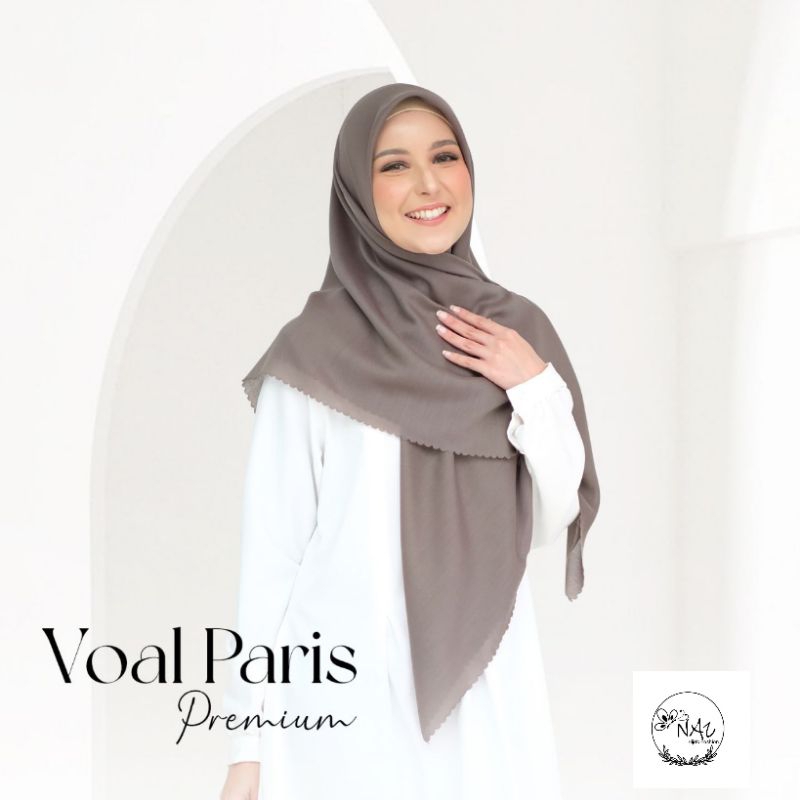 Voal Paris Premium jumbo lasercut kerudung segiempat voal kerudung paris voal