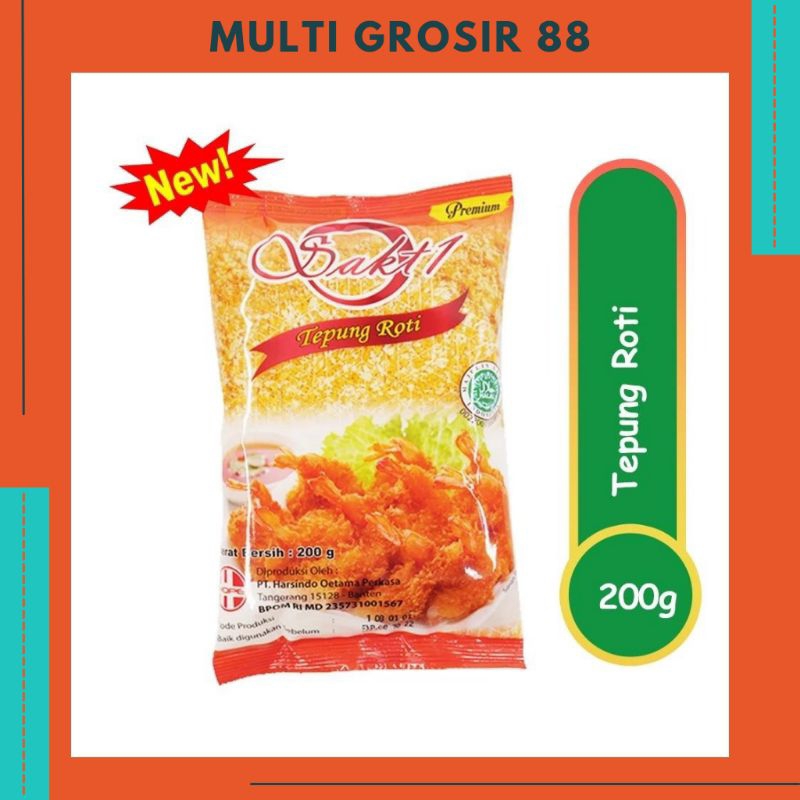 

MG88 Tepung Panir / Panko / Bread Crum / Tepung Roti Sakti 200 Gram