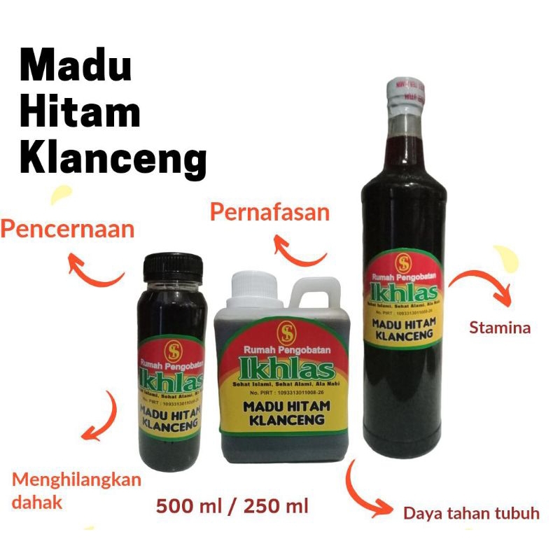 

100% Asli Madu Hitam Klanceng Probiotik