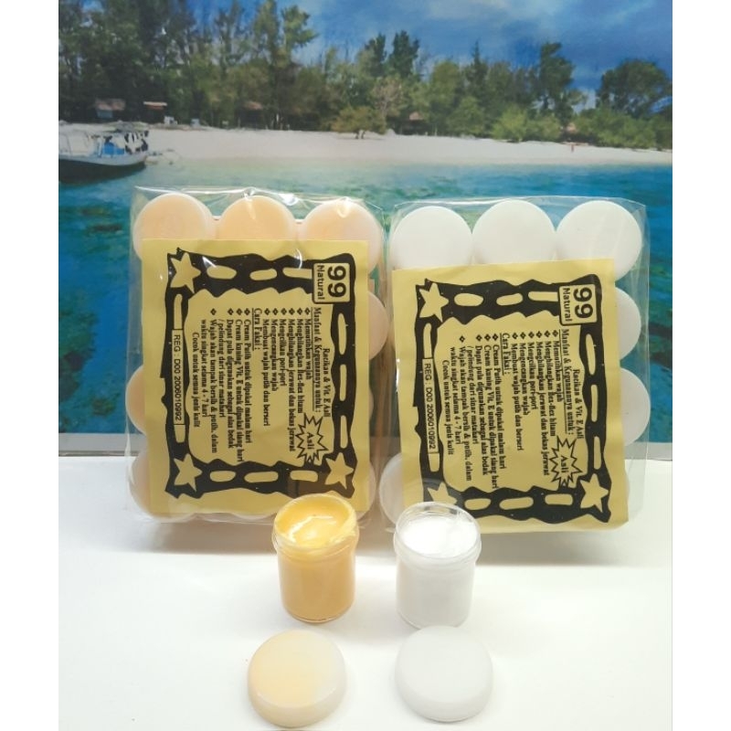 CREAM NATURAL99  KEMASAN PLASTIK KUALITAS SUPER LUSINAN