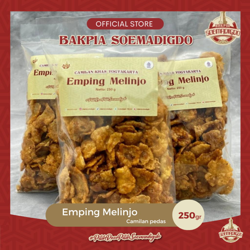 

Emping Melinjo Pedas Super Mlinjo Asli Khas Camilan Snack Kiloan 250g