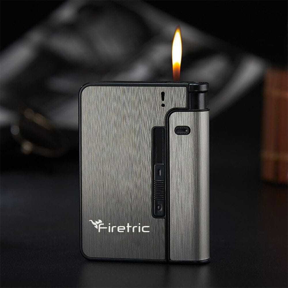Firetric Kotak Rokok Fashion Bungkus Case with Lighter Korek Api Slot