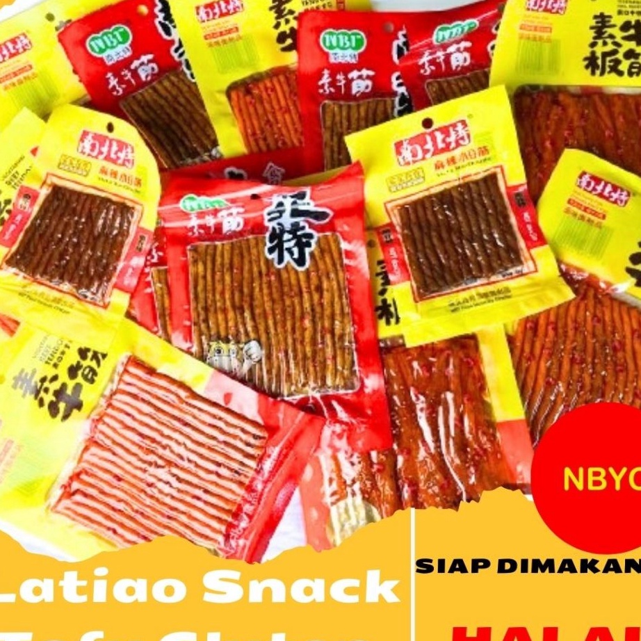 

D2289 Latiao Snack Thofu Gluten Kulit Tahu Vegetarian HALAL Banyak varian rasa ada Paket HEMAT