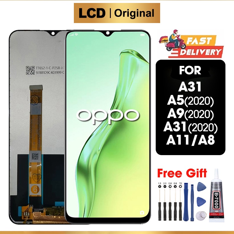 ART H45A LCD OPPO A31  A5 22  A9 22  A11  A8  Realme5  5i  5s  C3  6i  Narzo1A  2A Original 1 LCD TOUCHSCREEN Fullset Crown Murah Ori Compatible For Glass Touch Screen Digitizer