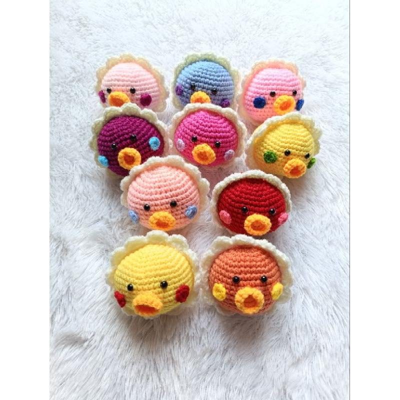 kepala boneka rajut/gantungan kunci rajut/amigurumi/buket boneka rajut