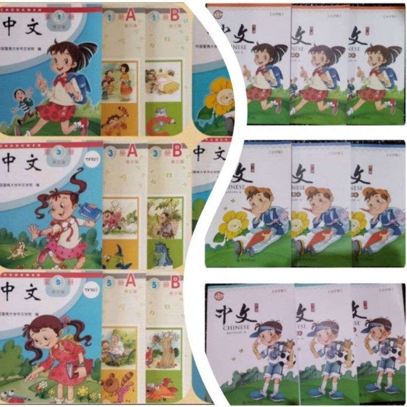 EDISI TERBARU 3 pcs Buku Zhongwen asli  jilid 1 2 3 4 5 6 7 8 9 1 11 12 TextbookWorkbook AB Buku bah