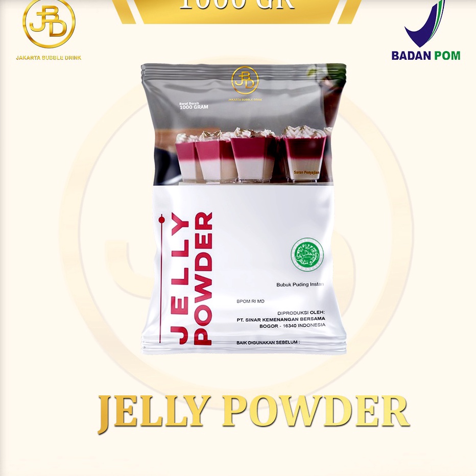 

Ready Stok Bubbuk Minuman JELLY KONYAKU Powder 1 KG JBD HALAL