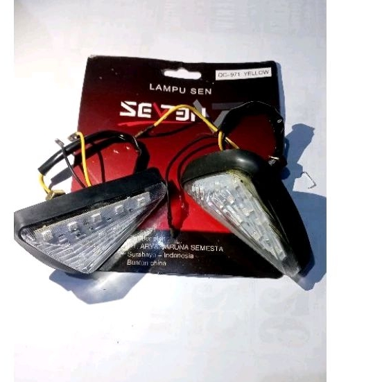 Lampu Sein Tempel Segitiga Lampu Sein Vering Motor Universal Ninja R15 Cbr 150 GSX 150