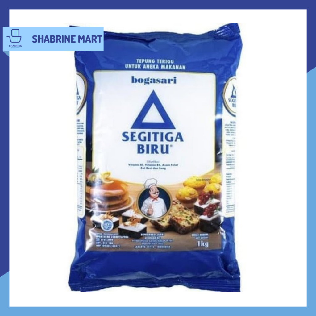 

Bogasari - Tepung Terigu Segitiga Biru 1 Kg Protein Sedang