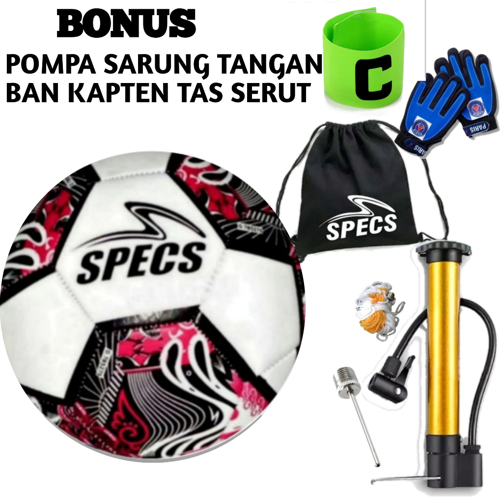 Bola Sepak Anak Murah Size 5 Bonus Pompa Jaring Pentil Ban Kapten