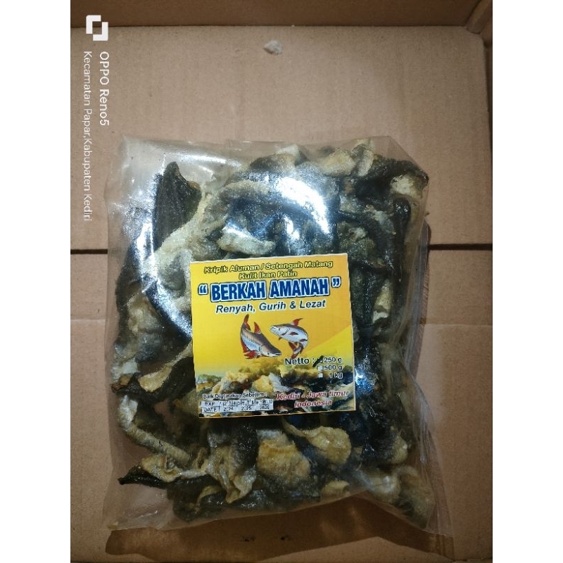 

Krecek Kripik Kulit Patin Aluman/Setengah Matang 250gr