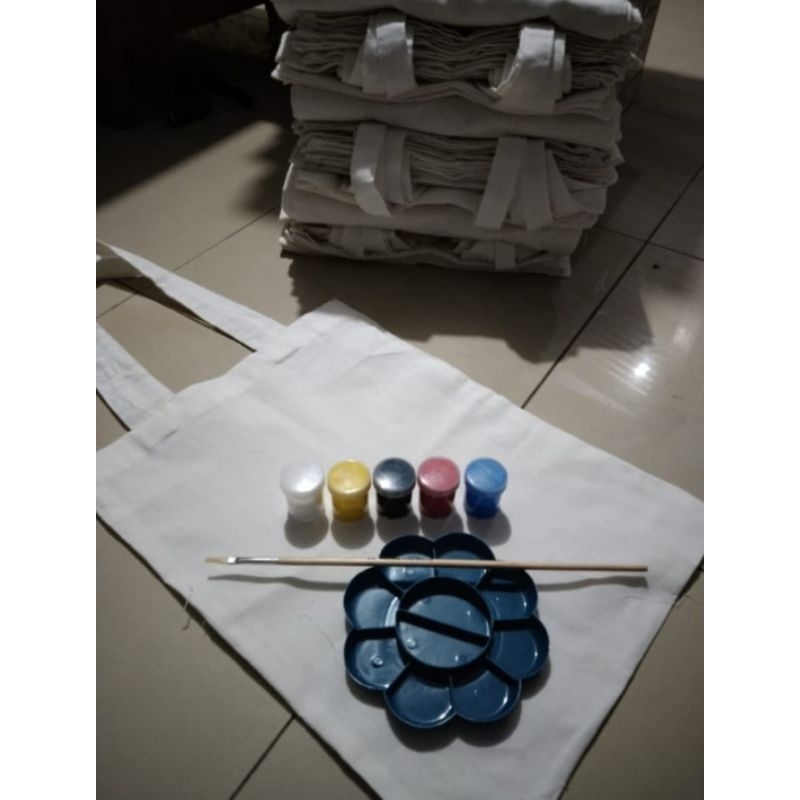 

paket tas tote bag lukis