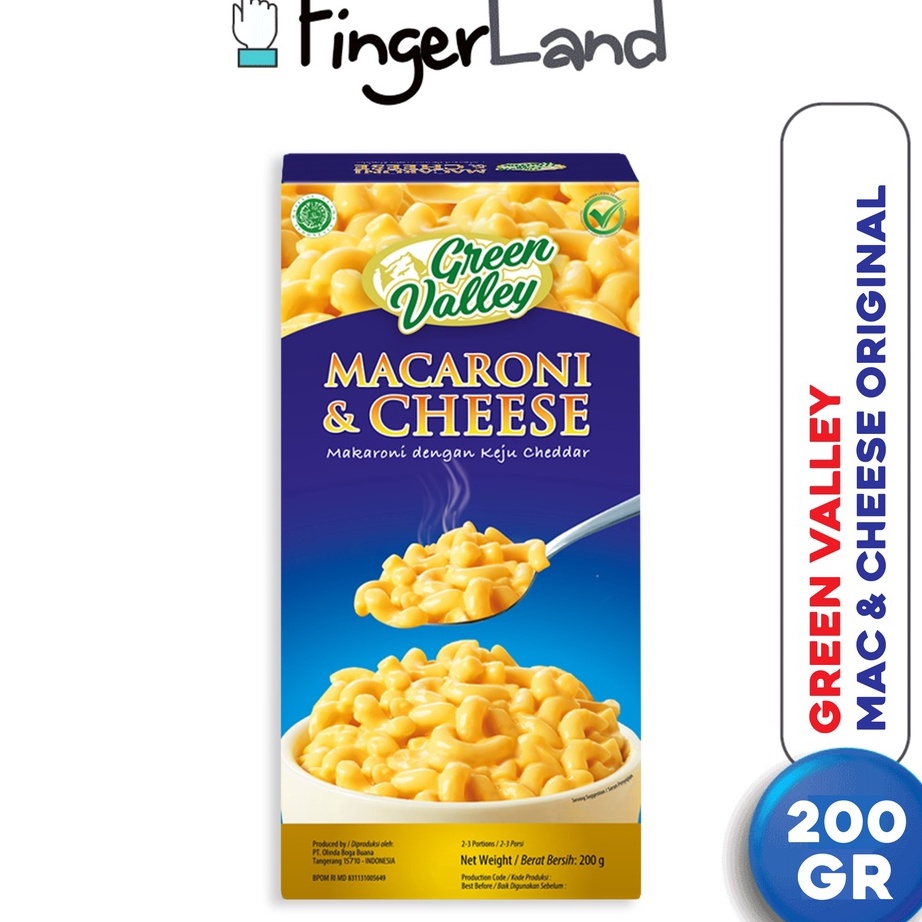 

Terlaku GREEN VALLEY Macaroni and Cheese 2 gram Mac n Cheese