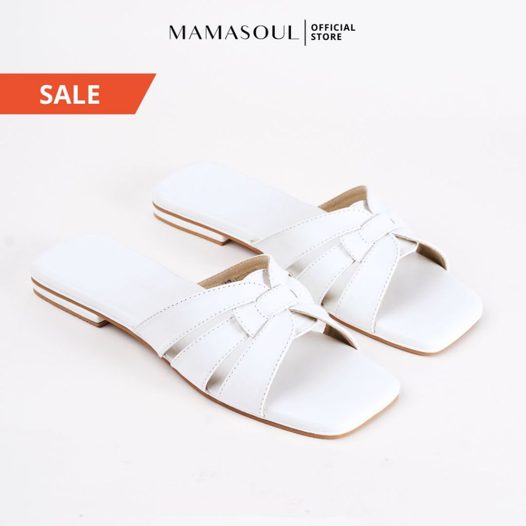 MAMASOUL - Lauren Sandal Wanita Flat Selop Minimalist
