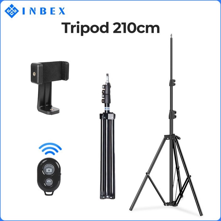 INBEX Tripod handphoneBluetooth Remote 21M Stand TripodHolderBluetooth Baut 21CM Tripod Kamera with 