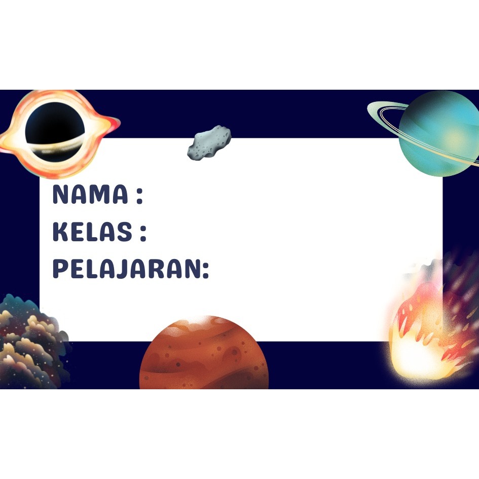 

GALAXY LABEL BUKU SEKOLAH / LABEL SAMPUL BUKU / STIKER LABEL BUKU / STIKER SAMPUL BUKU PELAJARAN