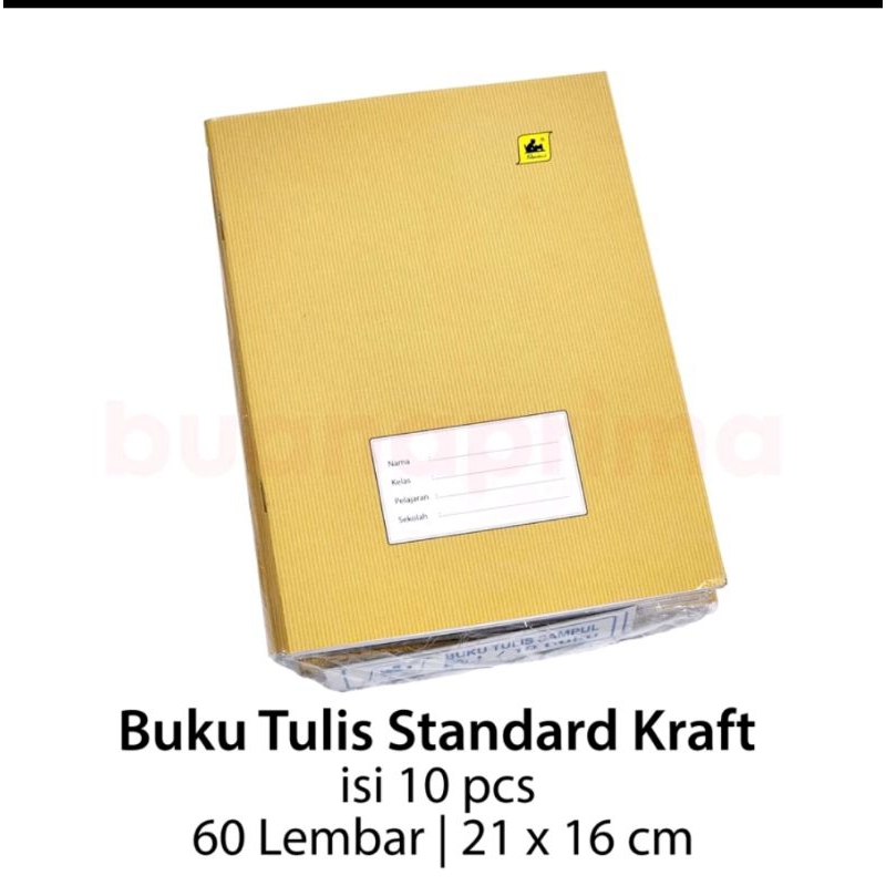 

Buku tulis standard 60/40 lembar cover coklat