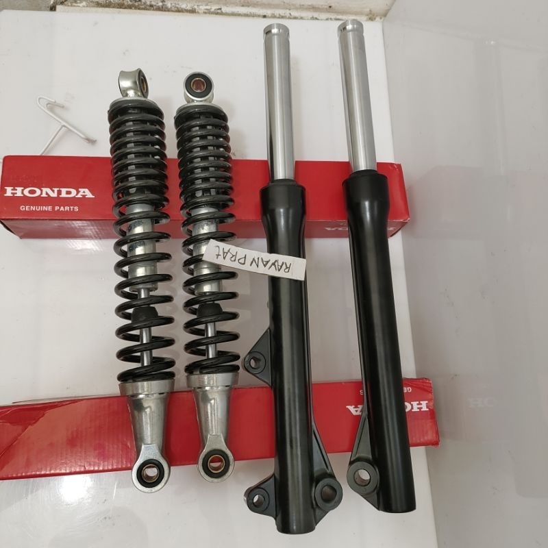 sok depan + belakang supra x 125 fi helm in supra x125 fi helm in