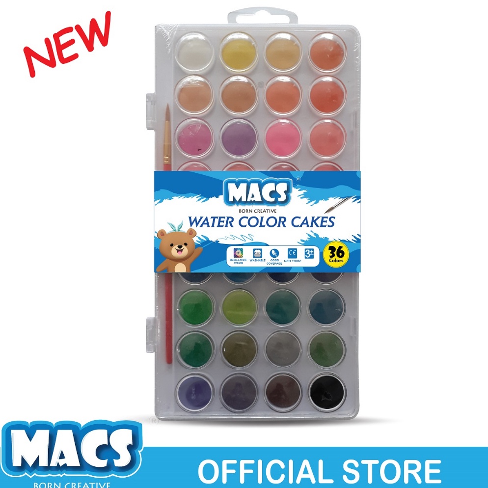 

MACS Cat Air Water Color Cakes 36 Warna ART K5I2