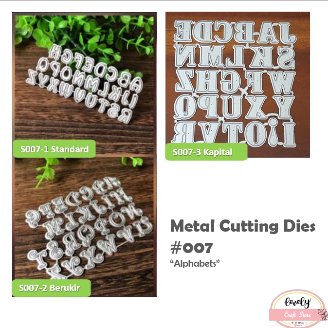 

LovelyCraftStore Metal Cutting Dies S7 Mold Stencil Metal Cetakan Stensil bentuk daun rambat alpabet abjad untuk bahan mahar dekorasi journal scrapbooking cards art deco etc ART W5U7