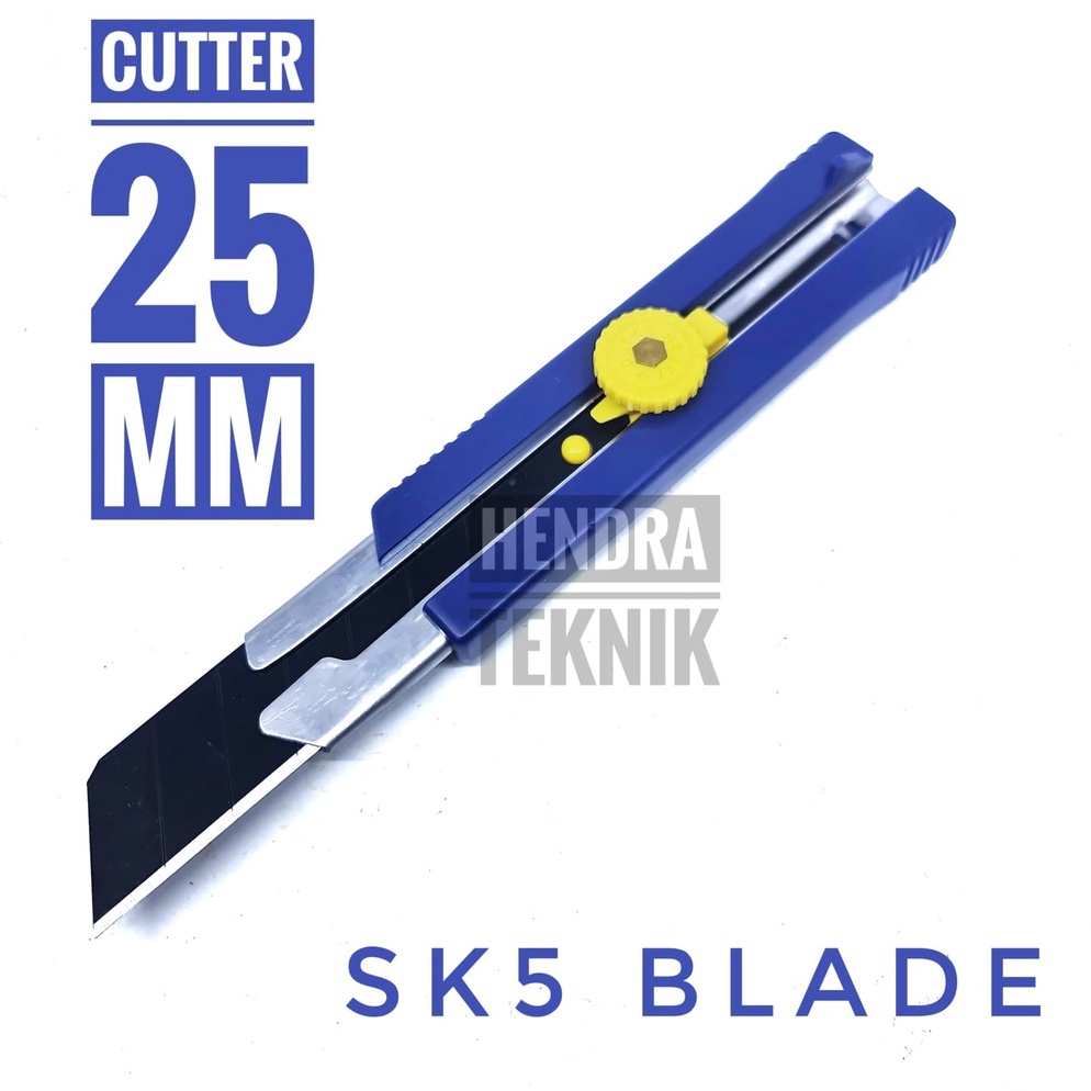 

PISAU SILET CUTTER HEAVY DUTY KATER 25mm SILET CUTTER BESAR ALAT POTONG DUS KARPET KARET ART T4A5
