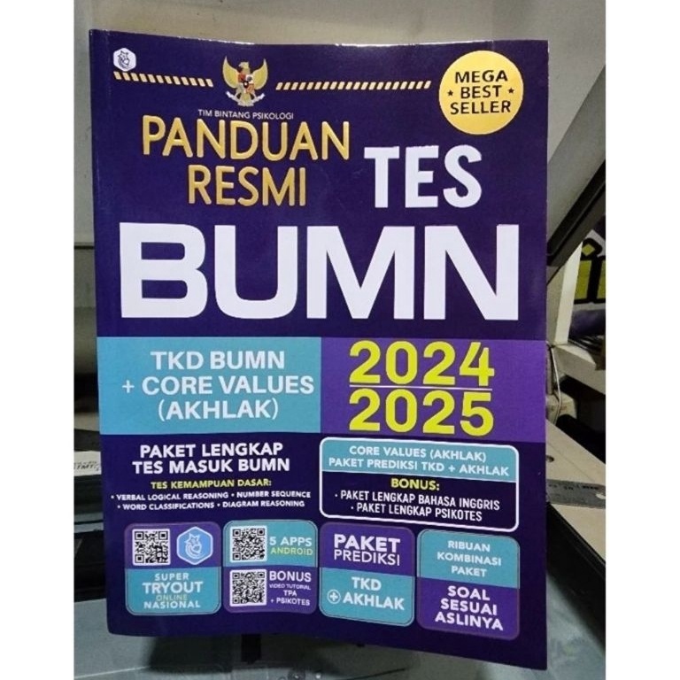 

PANDUAN RESMI TES BUMN 224225 Paket Tes Lengkap ART Q5R3